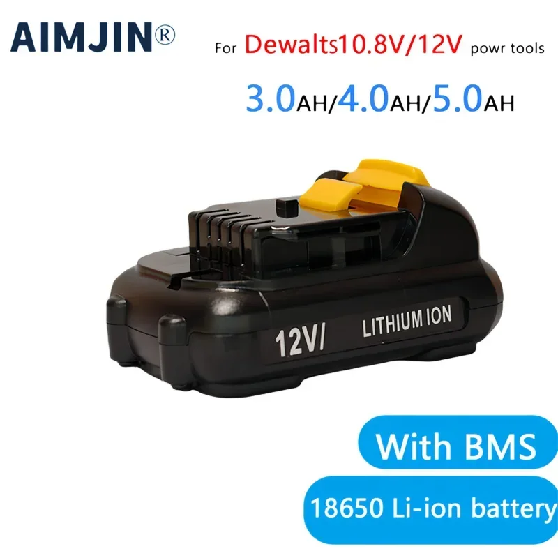 

Li-ion Power Tools Battery for DEWALT, 10.8V, 12V, 3, 4, 5Ah, DCB120, DCB122, DCB125, DCB100, DCB101, DCB119