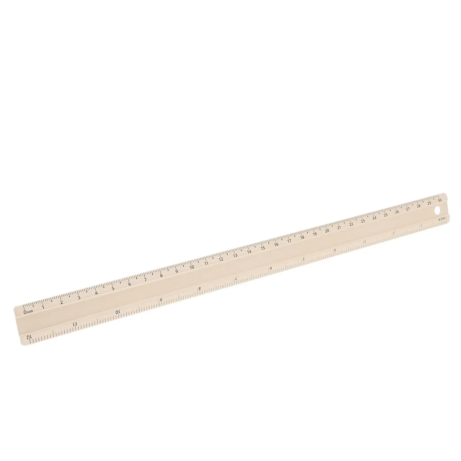 Aluminum Alloy Ruler Straight Edge Measuring Tool Drafting Student Stationery Beige Clear Scale Multi Functional Drawing