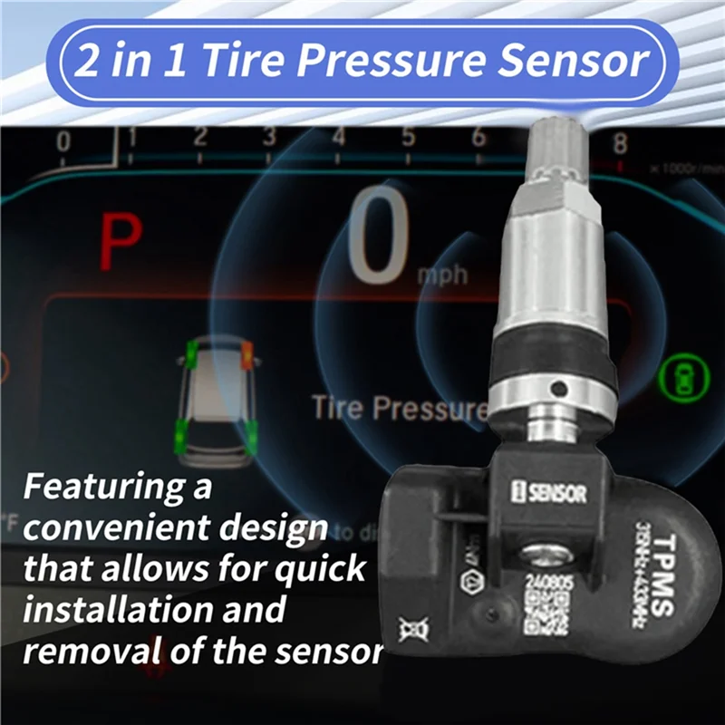 

HOT-11Pcs Датчик давления в шинах TPMS для Autel Tool TS408 TS508 ITS600 315 МГц и 433 МГц 2 в 1, программируемый датчик MX, 11 шт.