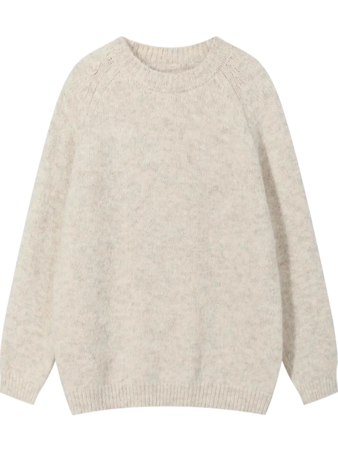 Maglione lavorato a maglia sciolto da donna autunno inverno morbido e accogliente sopra la testa lungo Sve round Ne Basic Color Faion Premium Feeling