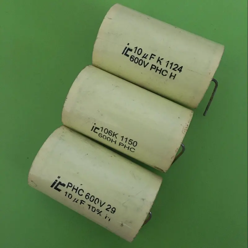 20pcs  Pulled for IC Italy 10UF 600V 106K Inverter Audio Crossover Filter Non-polar Capacitor