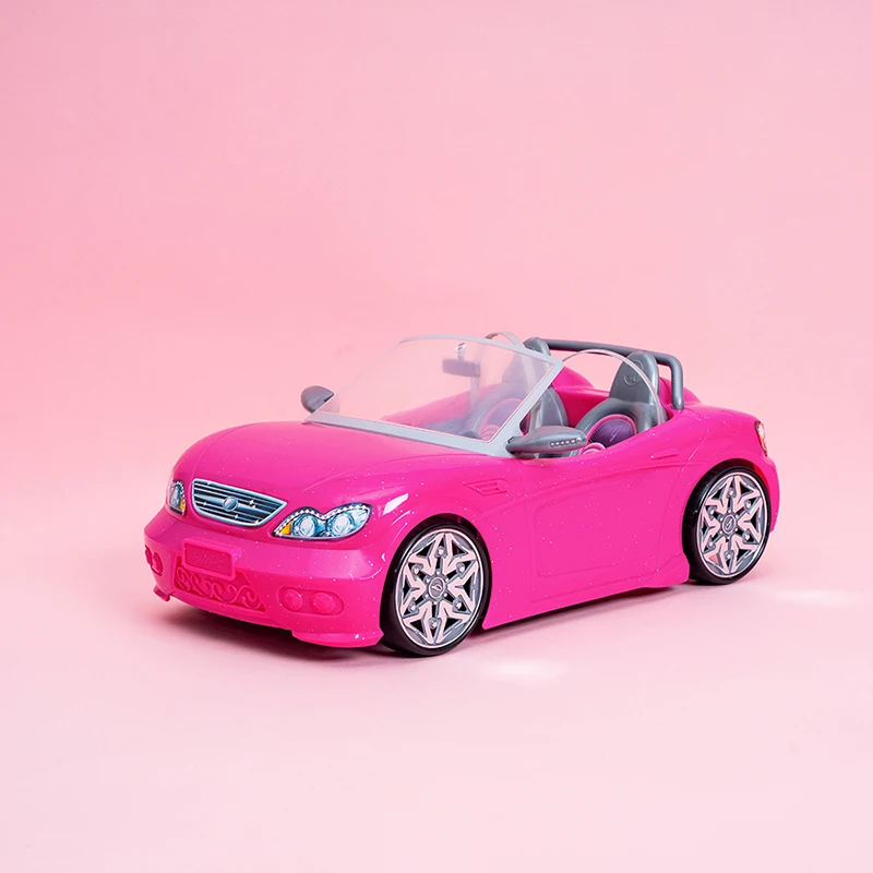 Barbieys Doll Girls 30cm Car Mini Off-road Simulation Convertible Sports Car Princess Doll Small Car Simulation Accessories