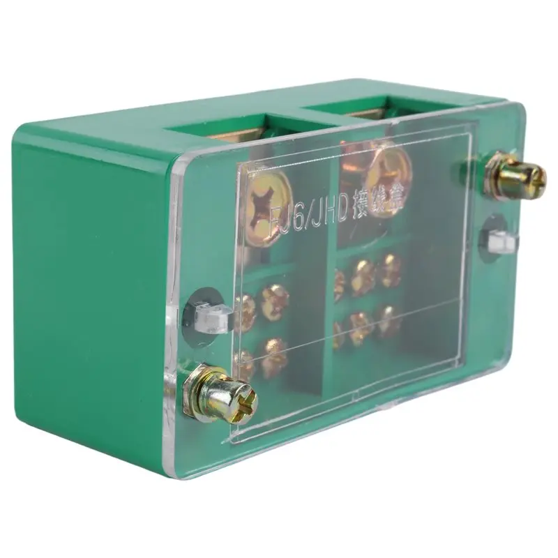 Single Phase Accessories 2-In 6 Outgoing Terminal Box Household Distribution Box Junction Box Terminal Block 220 V(6 Out)-AEF7