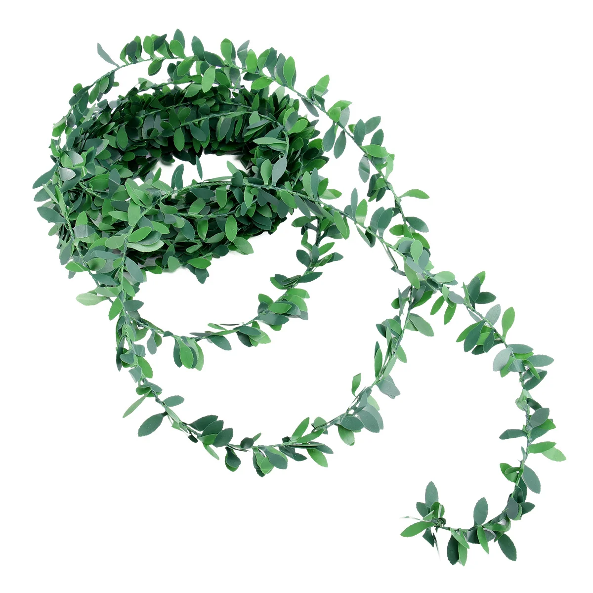 

Simulated Green Leaves Garland Artificial Vine Flexible Iron Wire Natural Look Decoration Wedding Party DIY Headband Garland