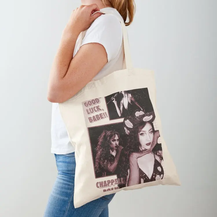 

Chappell Roan Good Luck, Babe! Tote Bag university shopper bag Big bag canvas tote bags woman shopping