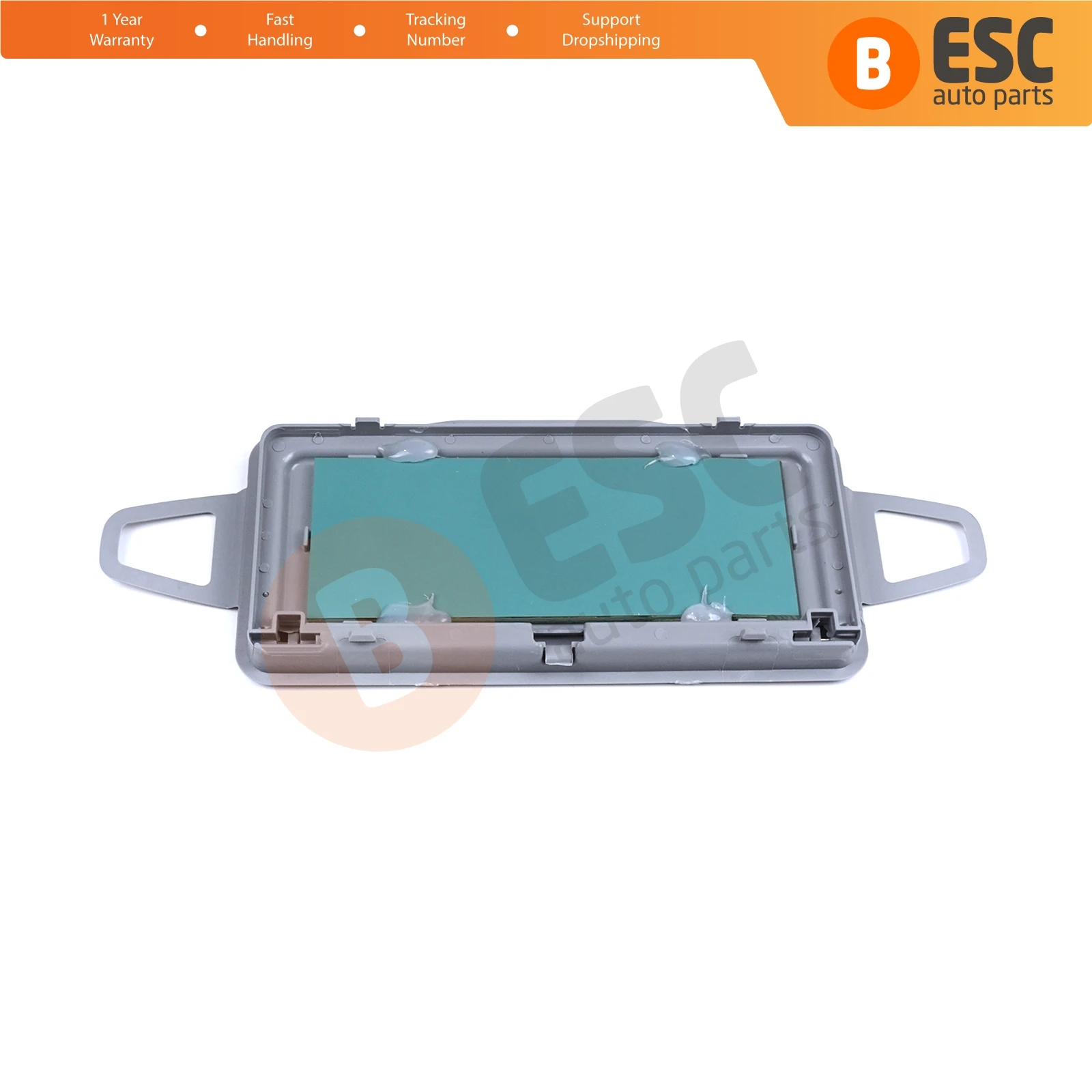 EDP1110-1 Sun Shade Visor Makeup Cosmetic Mirror Cover Gray 2128103710 For Mercedes E W212 CLS W218