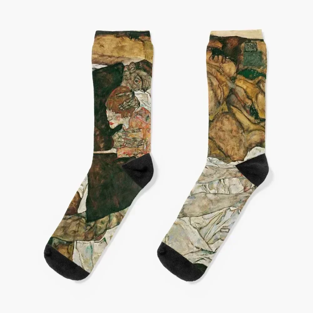 Носки с мотивами Эгона Шиле - зимние подарки, обогреватель для ног
