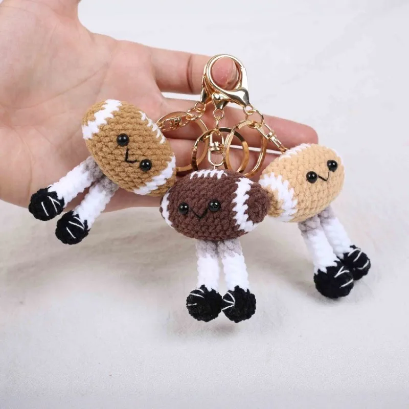 

Funny Baseball Doll Series Crochet Keyrings Handmaking Weaved Knitted Baseball Keychain For Car Keys Pendant Accessories 2025