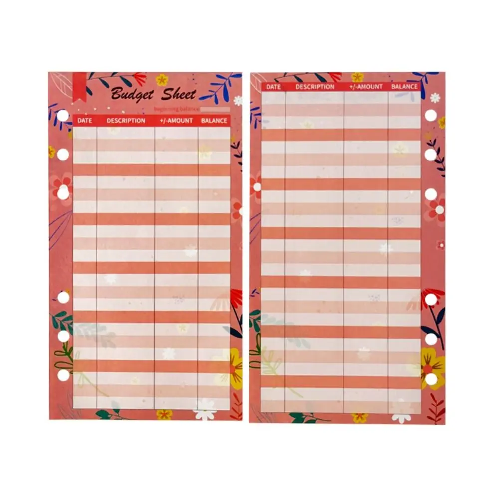 12 листов формата А6, сменная бумага с вкладышами, красочные цветочные внутренние сменные спиральные переплетные бумажные карточки, индексирующие карты