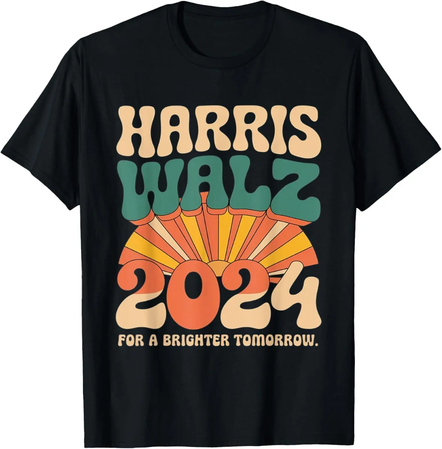 Harris Waltz 2024 For A Brighter Tomorrow Boho Aesthetic T-Shirt