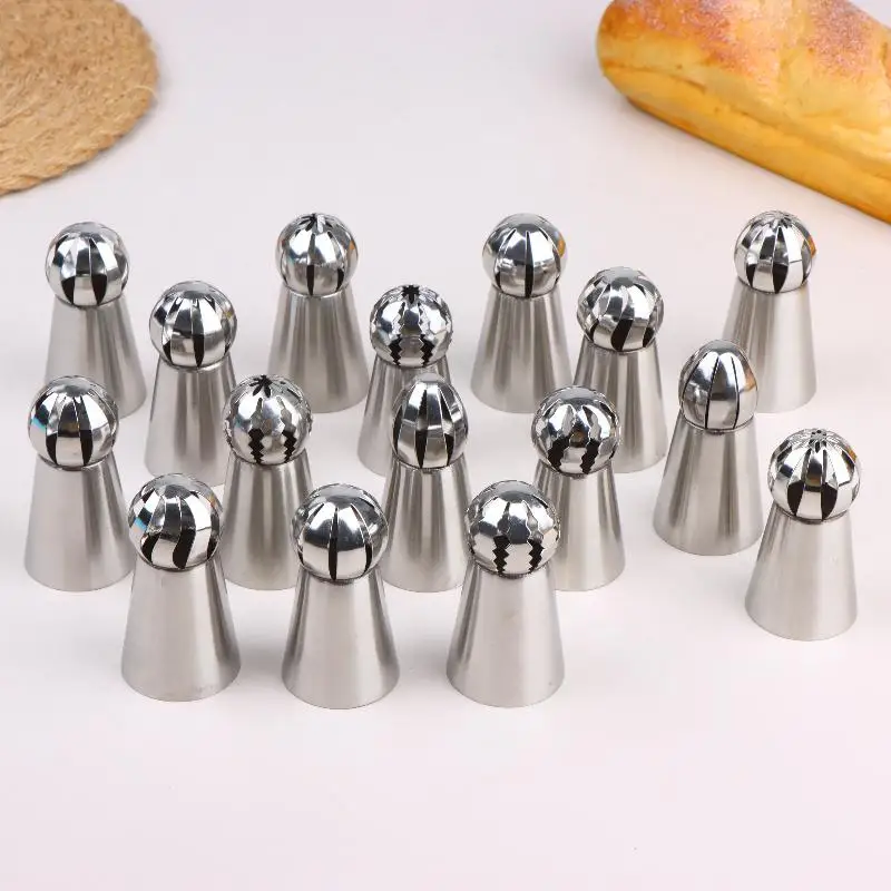 3/6/9Pcs Cake Decorating Piping Tips Kit Multiple Designs Nozzles For DIY Buttercream Cupcake Embellishment