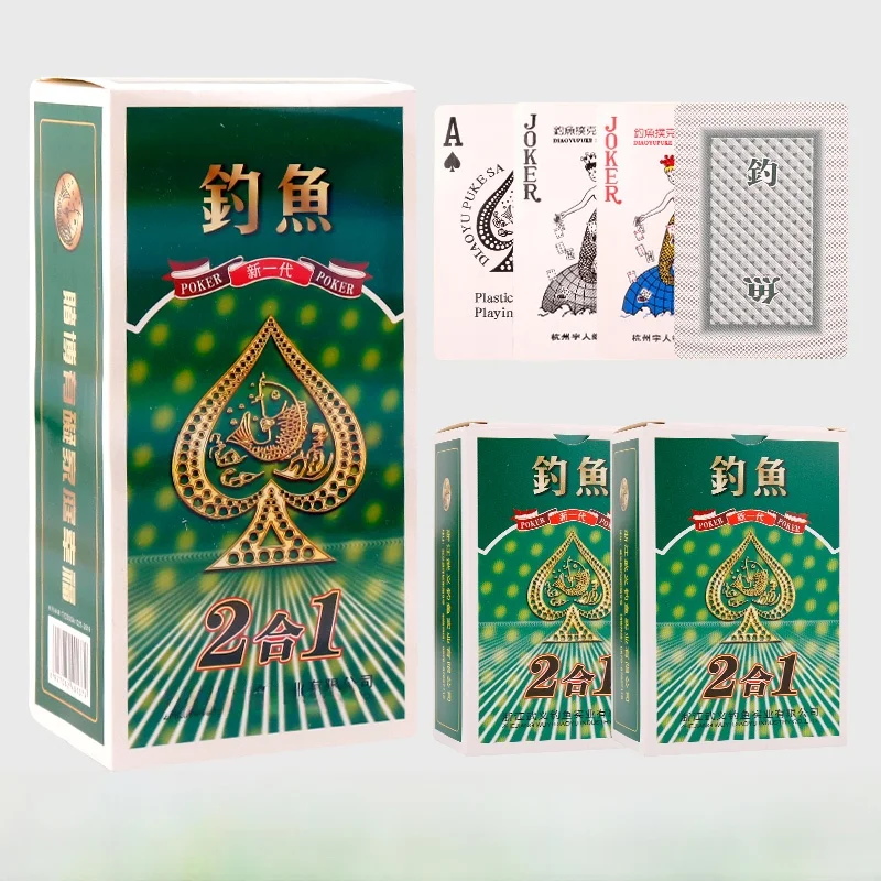 baralho-de-cartas-de-poquer-duplo-6688-para-pesca-design-dois-em-um-alto-valor-estetico-caixa-completa-com-100-baralhos-de-cartas-de-plastico