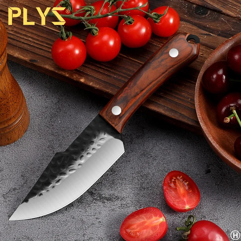 PLYS-Hand Forged Handle Knife Meat Eating Knife Household Sharp Fruit Knife Melon Fruit Multifunctional Boning Knife