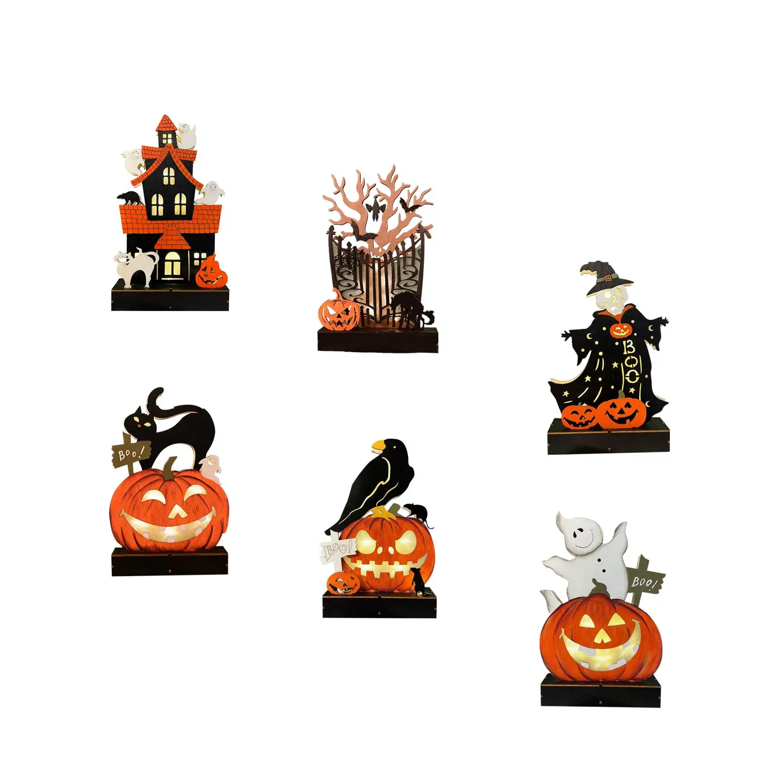 ديكورات الهالوين الداخلية، تمثال فريد من نوعه، مجموعة خفيفة الوزن، دعامة مخيفة مبتكرة لغرفة المعيشة وأعياد الميلاد وحفلات المكتب المنزلي #2