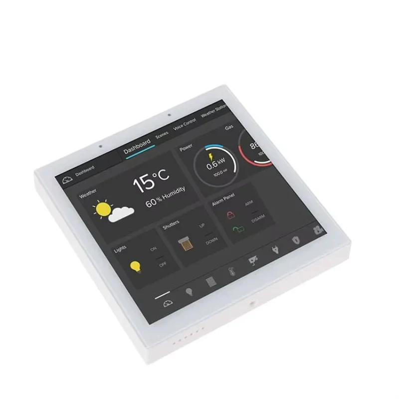 Интерактивная панель управления Portworld YC-SM41P с четырехъядерным процессором, 4-дюймовым экраном KNX и Android для домашнего централизованного управления