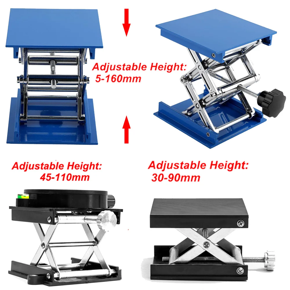 Portable Woodworking Machinery Router Lifter Adjustable Engraving Laboratory Lift Platform Experiment Plate Table Manual Stands