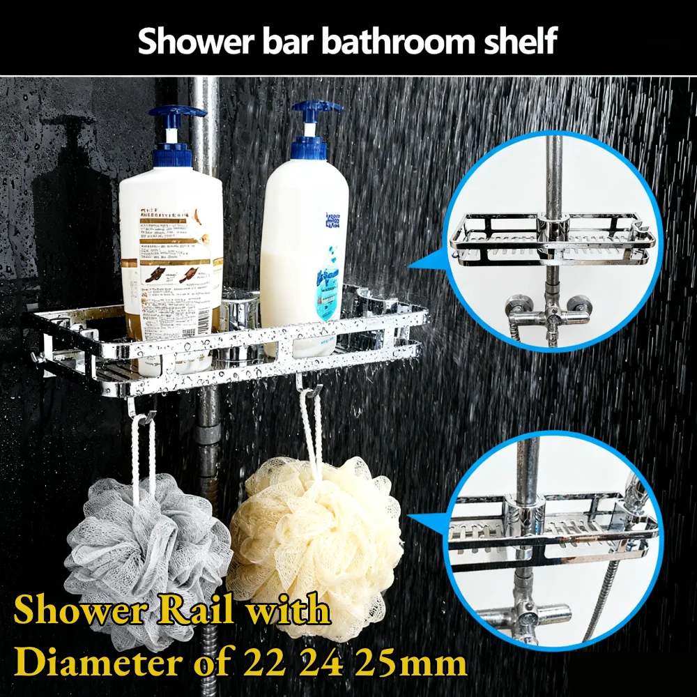 Rak Tempat Pancuran Krom Plast - Home Bathroom Renovation ulasan dan harga
