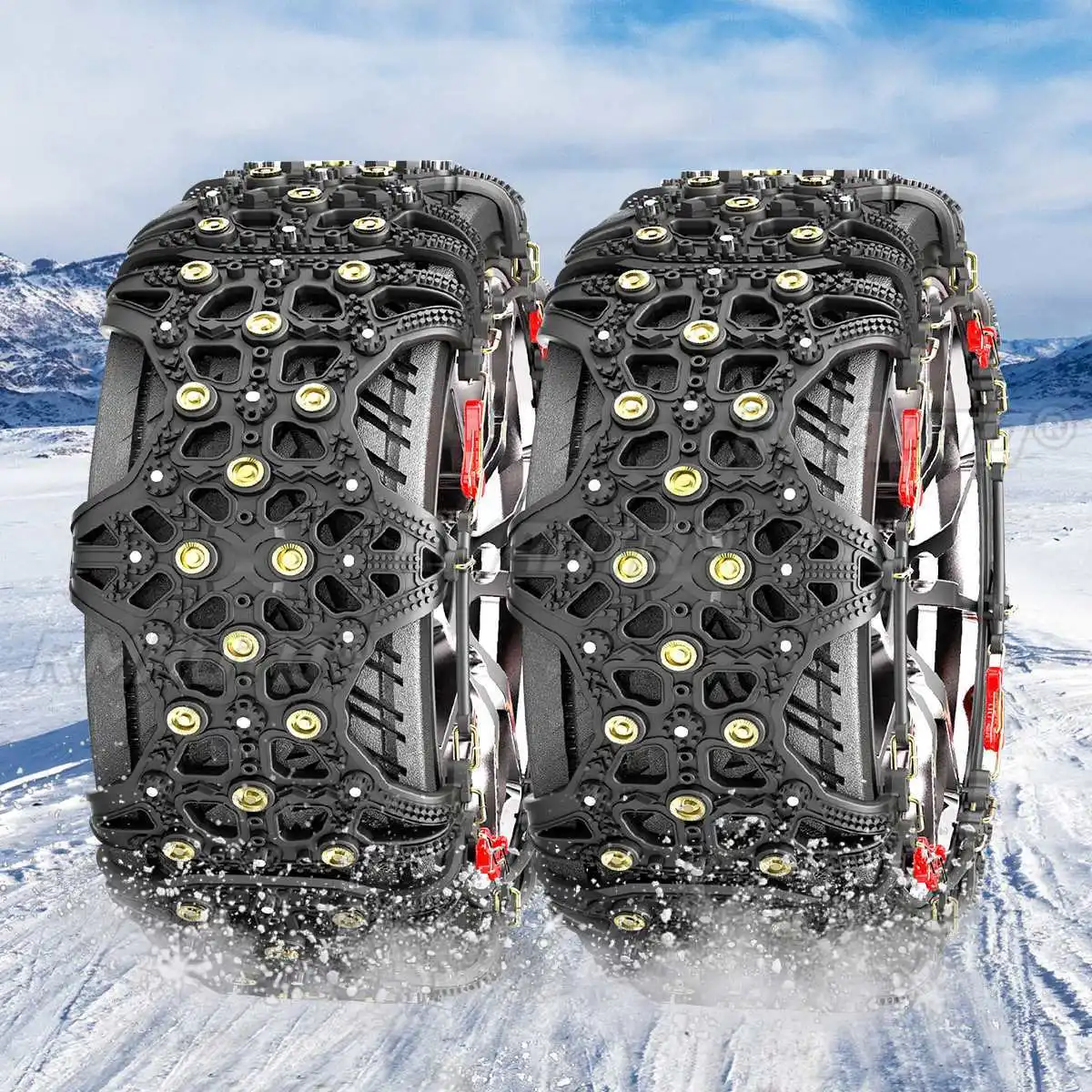 Tire Snow Chains Winter Off-Road Tire Chain for Cars SUV Truck on Snow Ice Anti-Skid Belts Tyre Chain Car Accessories