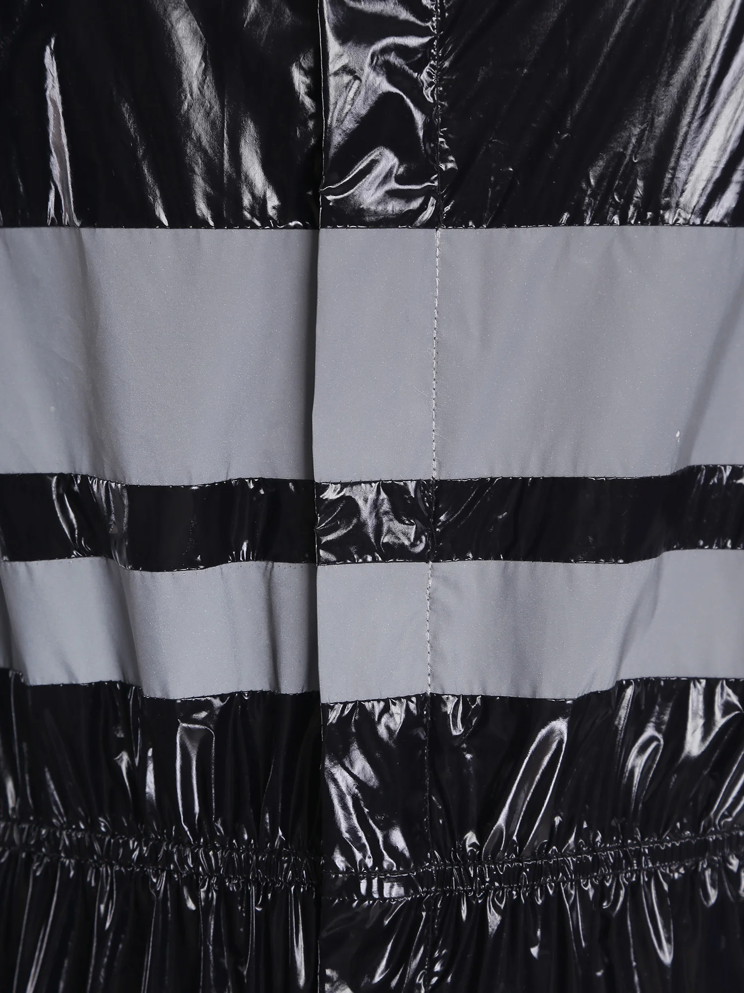 الرجال وضوح عالية شرائط عاكسة مقاومة للماء المآزر الوقوف طوق كم طويل مرونة الخصر سستة كامل الجسم بذلة