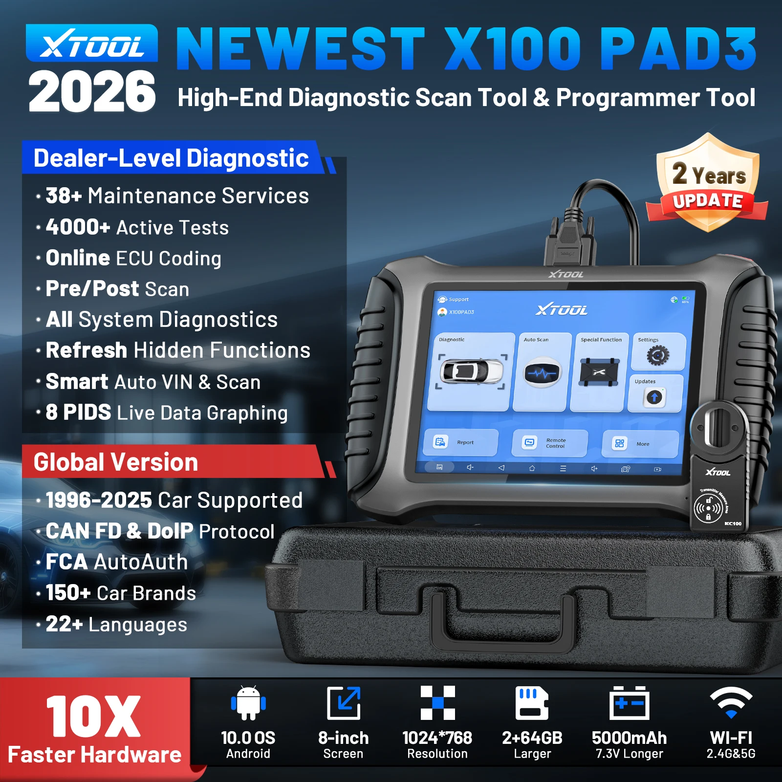 XTOOL X100 PAD3 Elite Key Programmer 2026