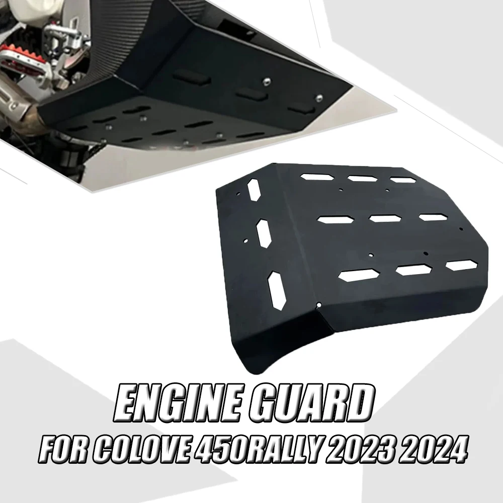 For Colove 450Rally 2023 2024 Motorcycle Engine Guard Cover Chassis Protection Pan Skid Plate Crash Protector KOVE 450 Rally 24