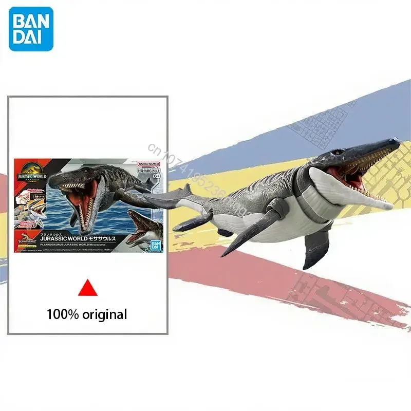 

In Stock Original BANDAI PLANNOSAURUS JURASSIC WORLD Mosasaurus Action Figure Toys Assembly model Collections Christmas Gift