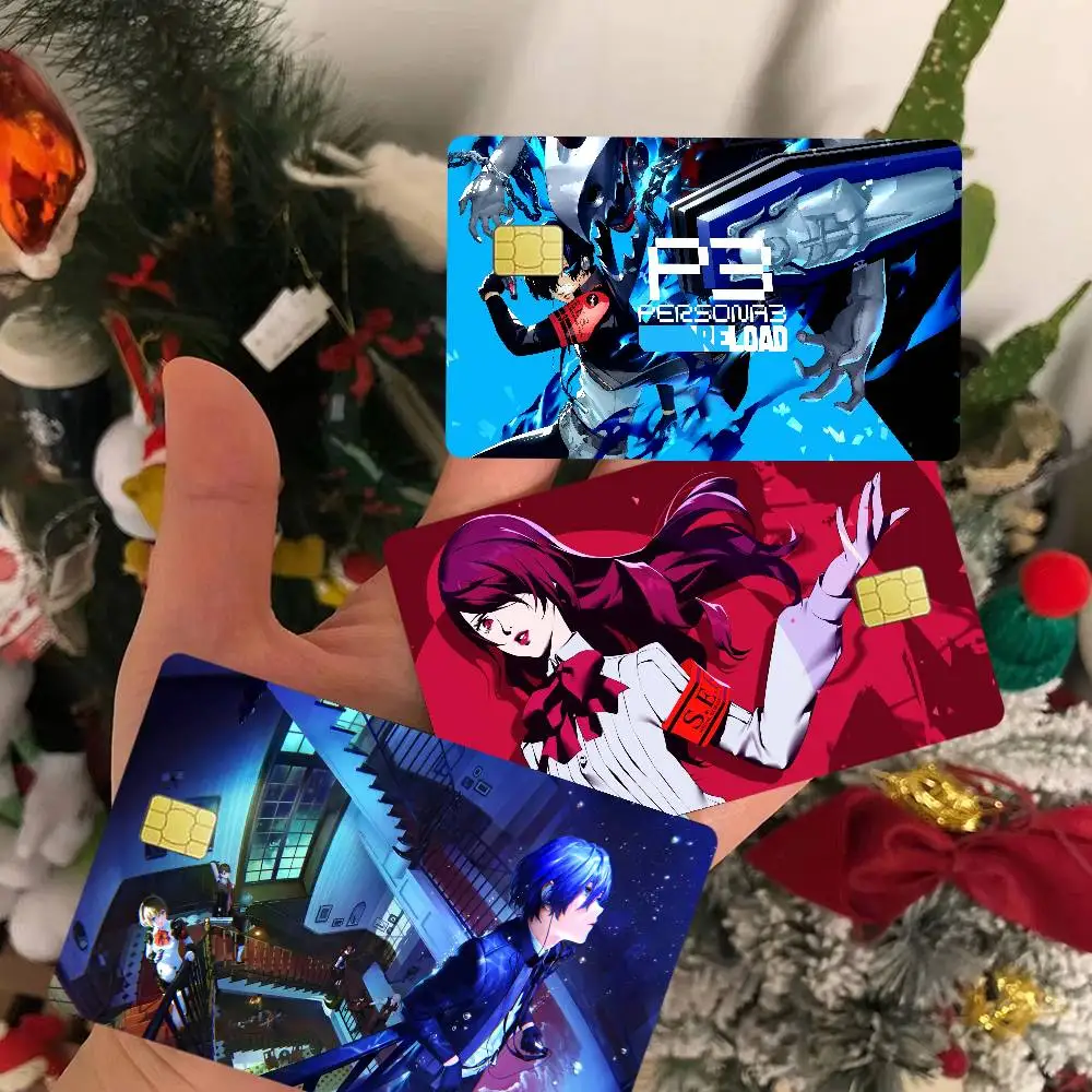 Anime Persona 3 Reload Anmie Sticker Film Skin Cover for Credit Card Debit Bank Card Front