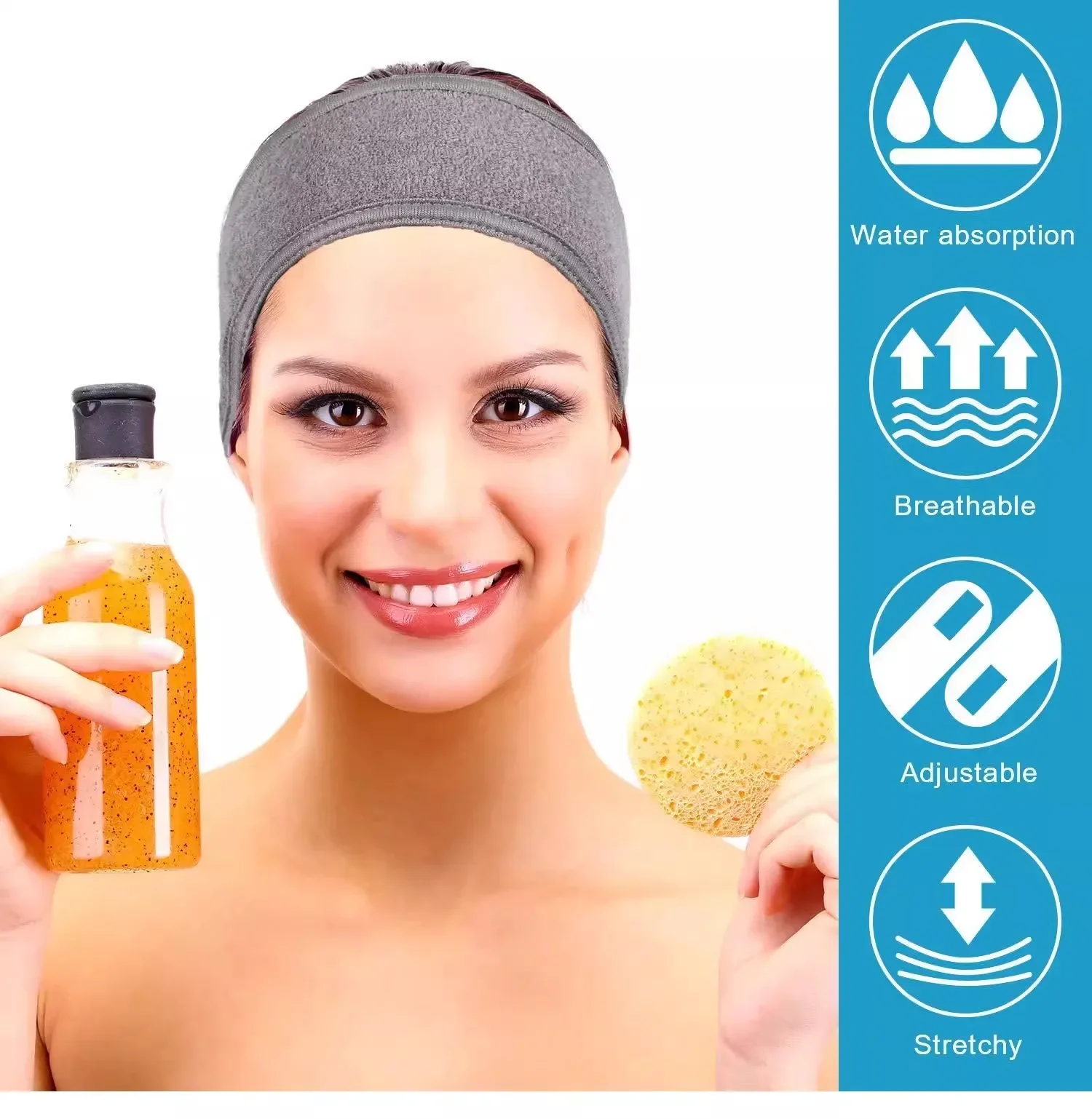 Bandes de sauna réglables pour femmes, SPA, visage, lavage du visage, bain, maquillage, serviette douce, bonnet de douche, accessoires pour cheveux, nouveau