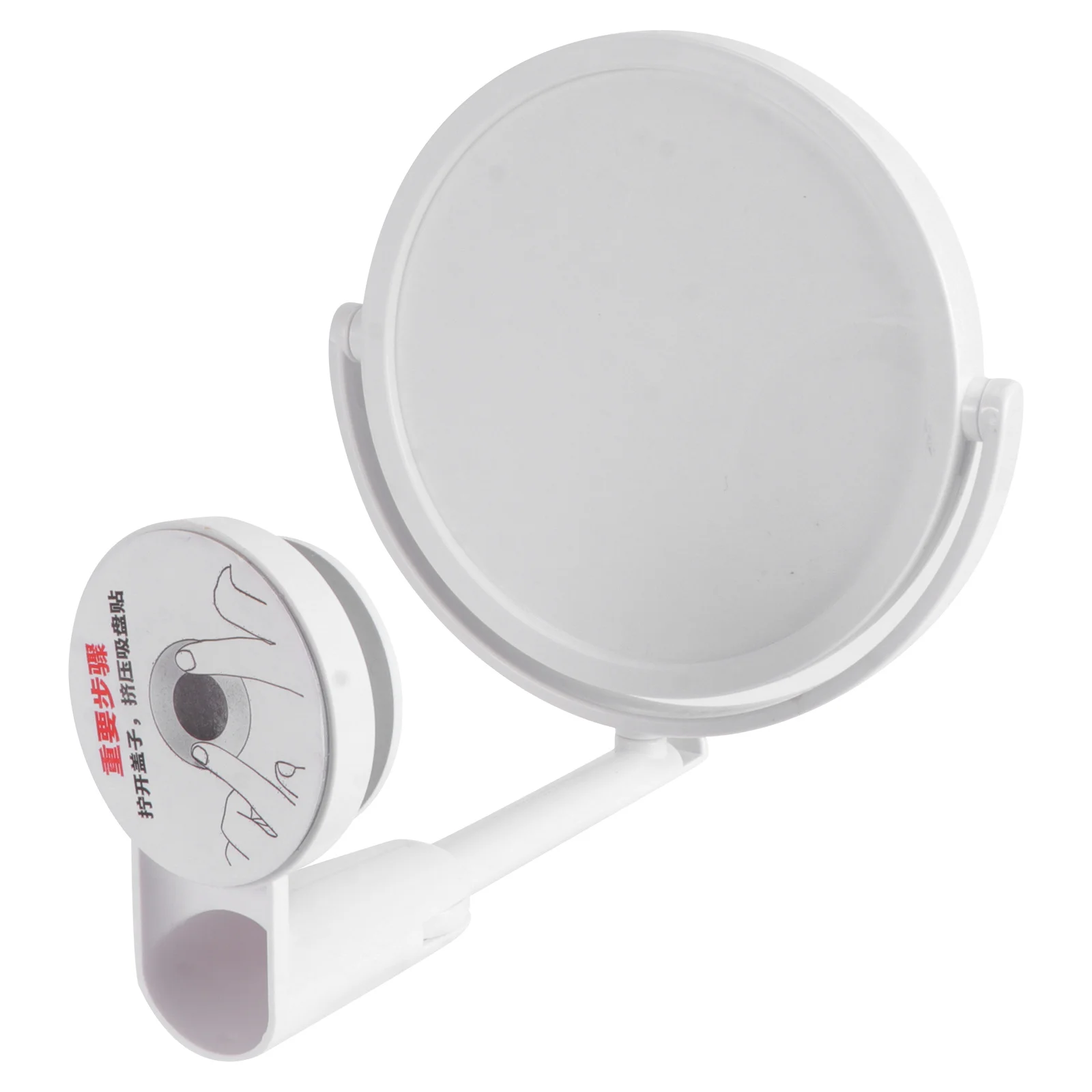 

Wall Mounted Round Vanity Mirror Rotating Folding High Clear Adjustable 180 Degrees 360 Rotation Easy Install Home