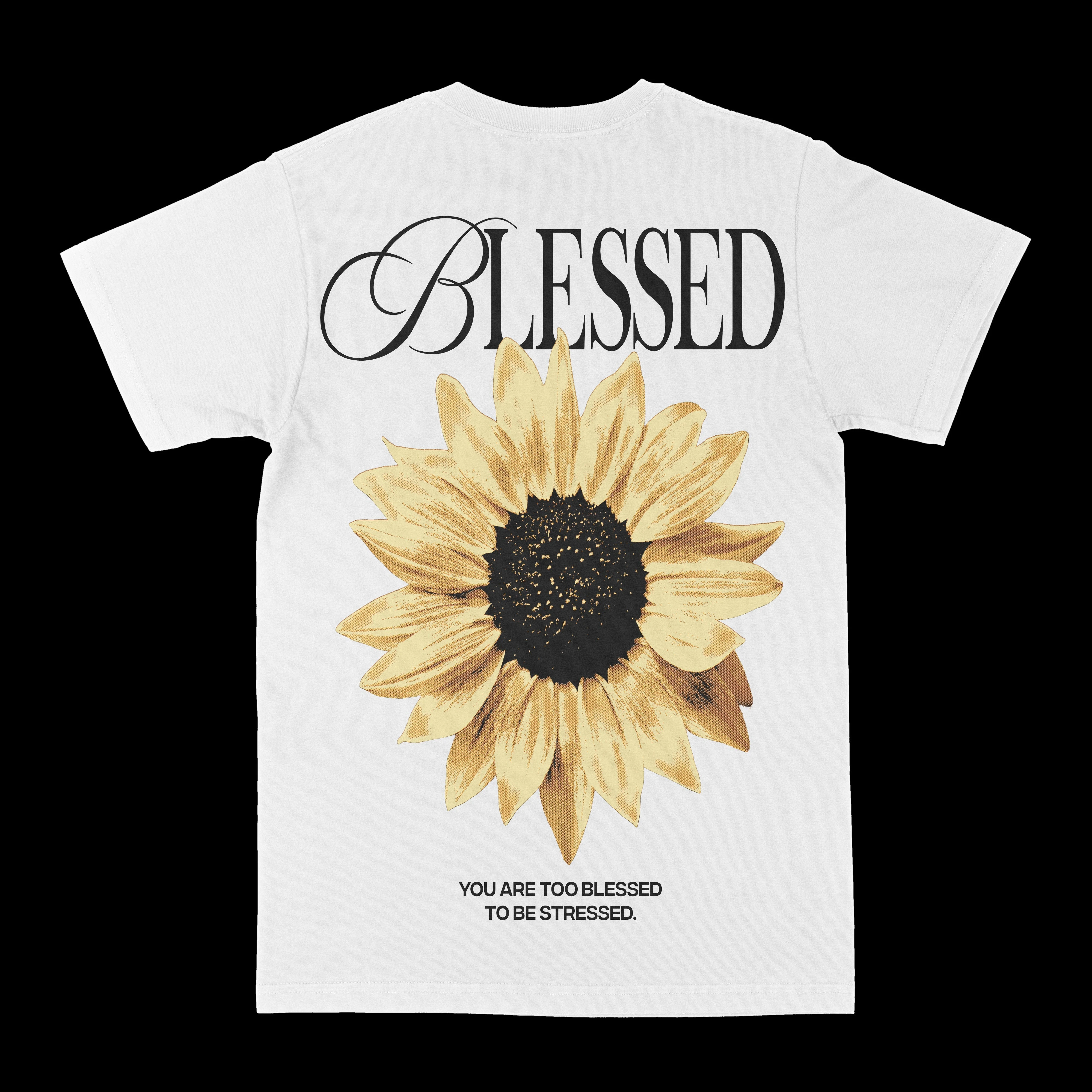 Blessed Y2K Street Trendy Brand  T-Shirt Cotton Graphic Tee Men Women Summer Streetwear