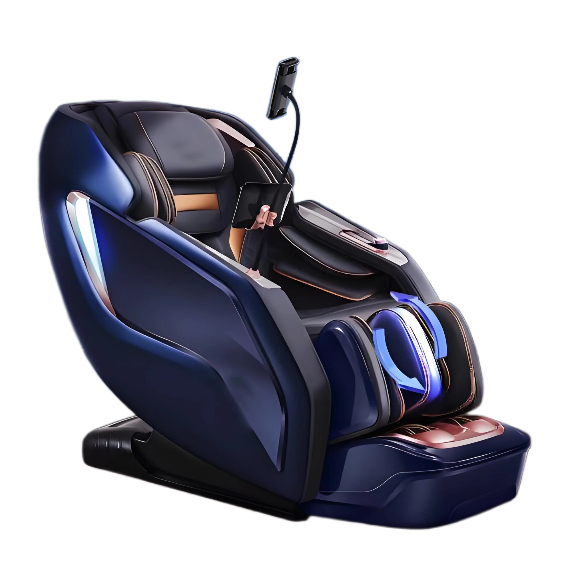 

Luxury 2024 High End Electric 4D 3D Zero Gravity Full Body Stretching Massage Chair Bluetooth Healthcare