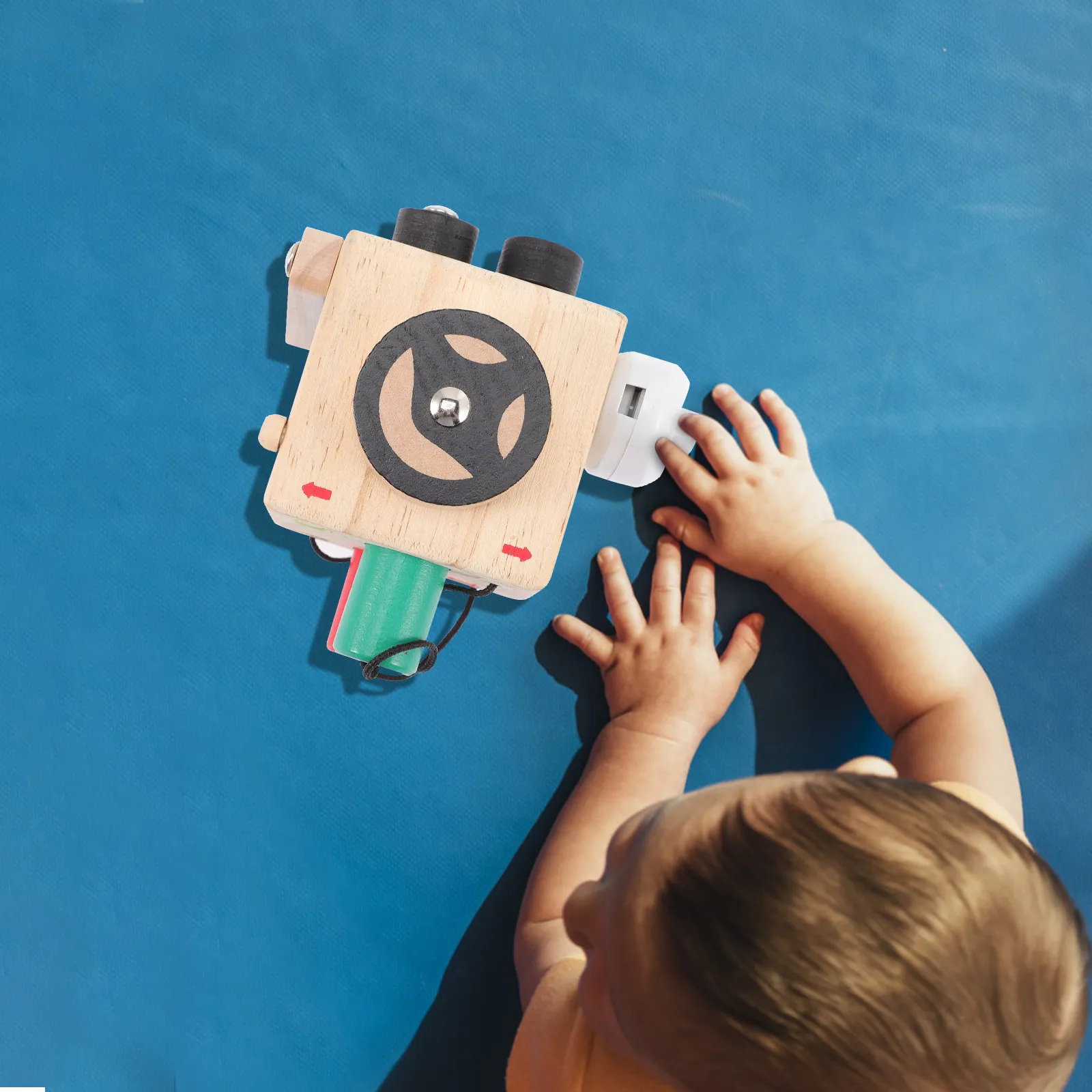 

Kids Busy Board Montessori Wooden Activity Cube Develops Childrens Imagination Creativity Enhances Independent Skills