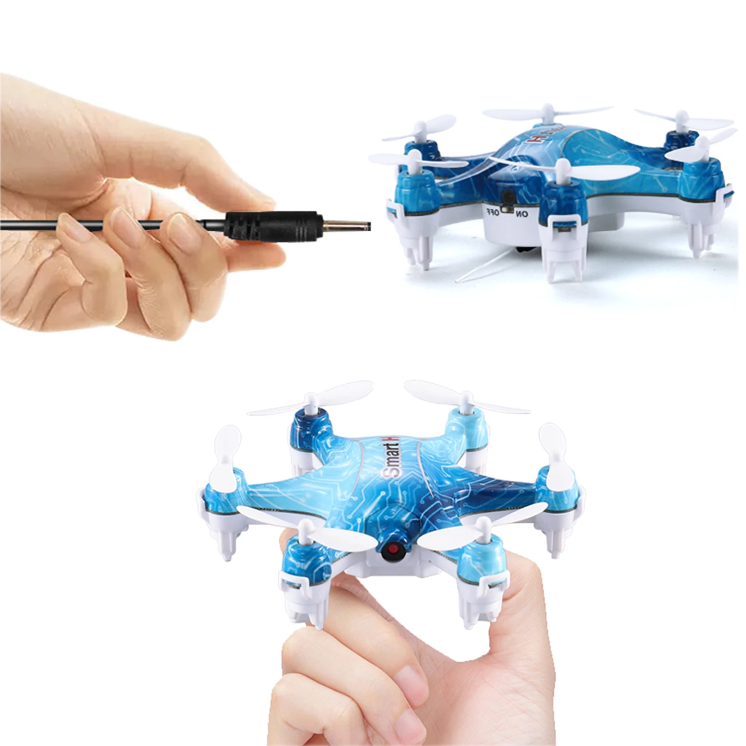 Mini RC Drone with HD WIFI FPV Camera Remote Control 4CH 3D Flips Novelty Mini Drone Toys for Children