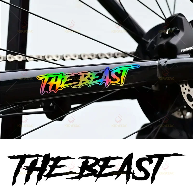3 Stück lustige THE BEAST Fahrradaufkleber, wasserdicht, zum Selbermachen für Rahmen, Lenker, Oberrohr, Helm, universelle selbstklebende Vinyl-Aufkleber
