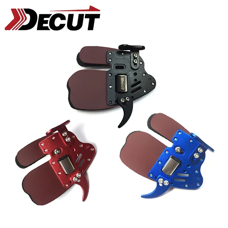 

Защита для пальцев Decut Archery HOCKII (алюминий + кожа), для правой/левой руки, аксессуар для охоты и стрельбы ﻿