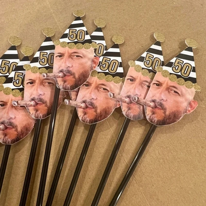 Drink Stirrers Face personalized Birthday, photo drink stirrers, 21st, 30th, 40th, 50th birthday photo stir sticks, custom party