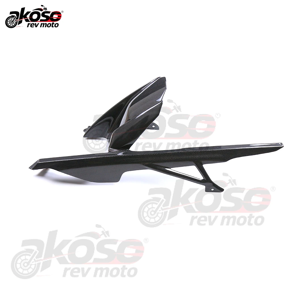 Rear Fender Chain Guard Wheel Mudguard Motorcycle Parts For BMW S1000RR 2019 2020 2021 2022 Supplies Real 3K Dry Carbon Fiber
