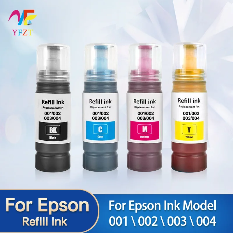 

Для Epson 001 002 003 004 Универсальные красящие чернила Для Epson L4150/L4160/L6170 L3251 L3256 L3258 L3558 L1110 L3101 L3110 чернила для принтера
