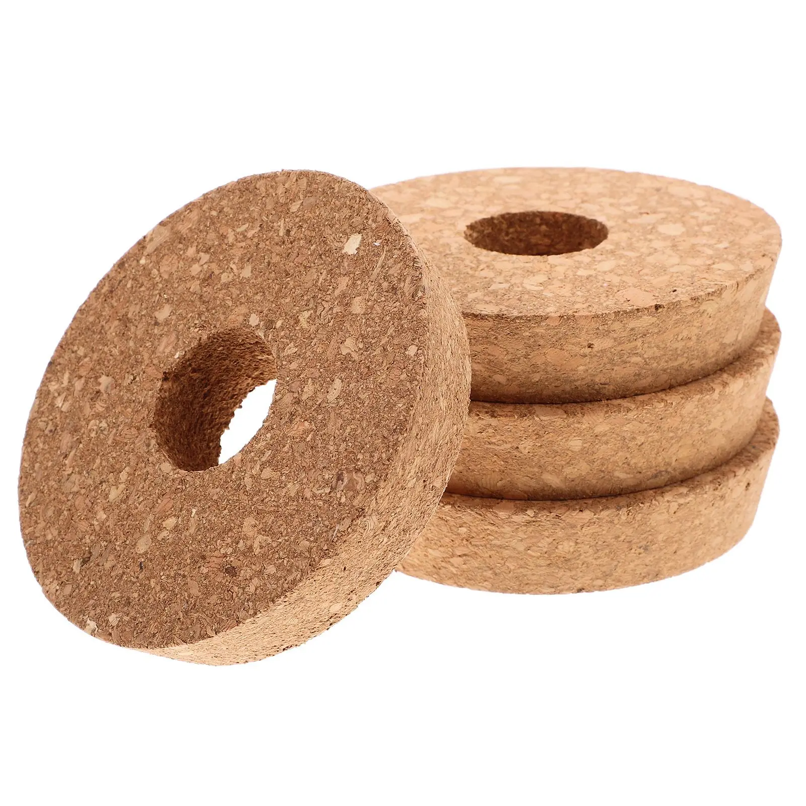 

4 Pcs Hydroponic Vase Wood Lid Planter Cover Punch Hole Glass Lids for Vases Supplies Gardening Tools Small Space Decor