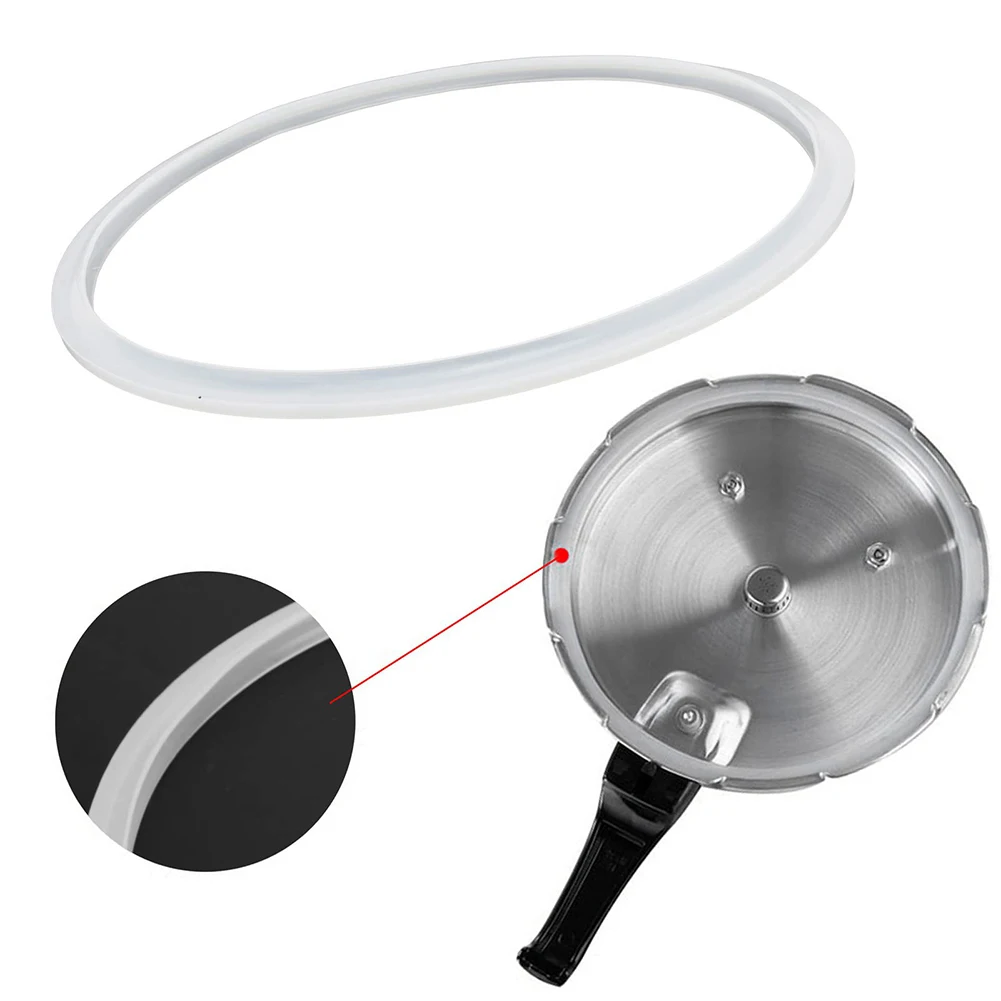 Sealing Ring White Silicone Rubber Gasket Replacement Ring for Safe and Efficient Cooking in Pressure Cookers 18 26cm