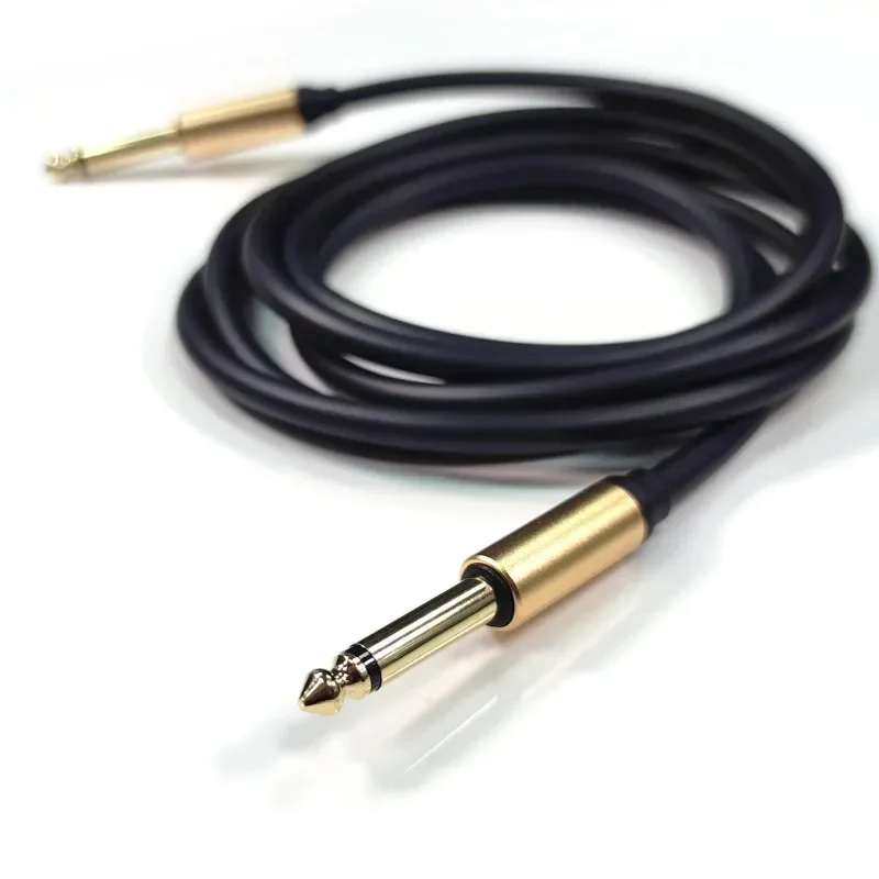 【From China】Cable 6.35mm TS Copper Stereo Audio Cable Male to Male Microphone Cable