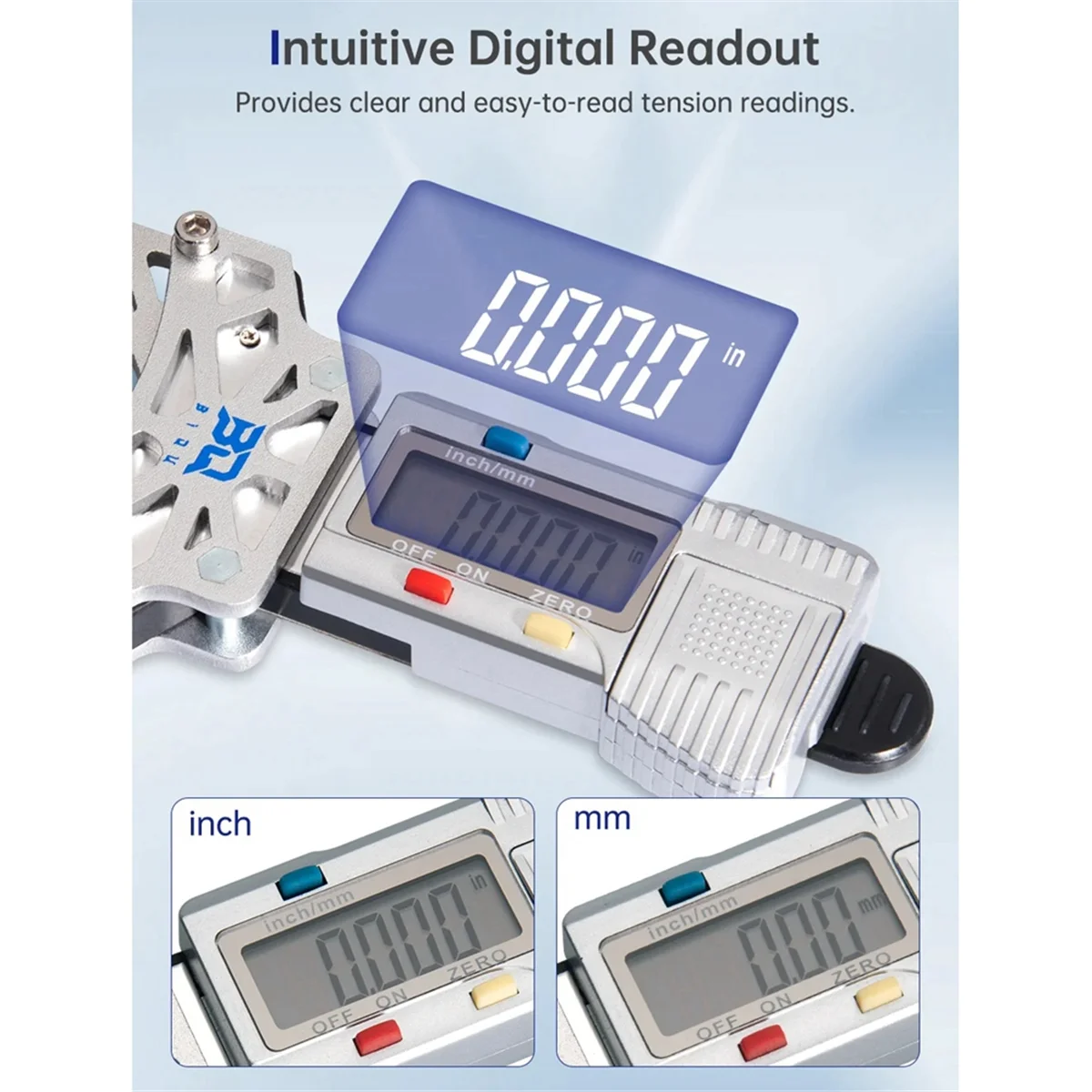 Ремень, электронный датчик с цифровым дисплеем, эластичный Тензиометр для Voron VZBOT LDO Motor S2DW