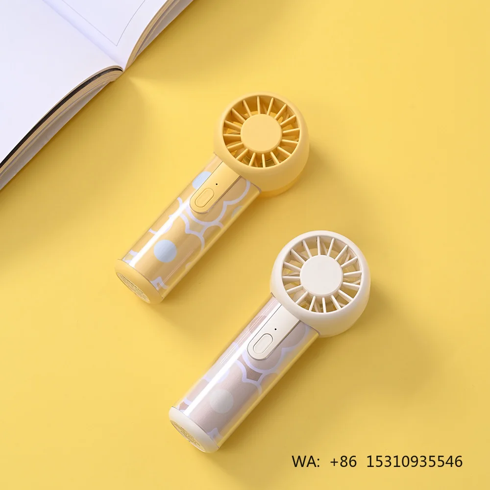 2026 New Mini Handheld Fan Colourful Design  Transparent Housing Rechargeable Portable Mini Handy Fan Pocket