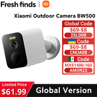 【Fresh finds】Global Version Xiaomi Outdoor Camera BW500 2.5K Resolution 10000mAh Super-large Battery 8GB Onboard Storage IP 67