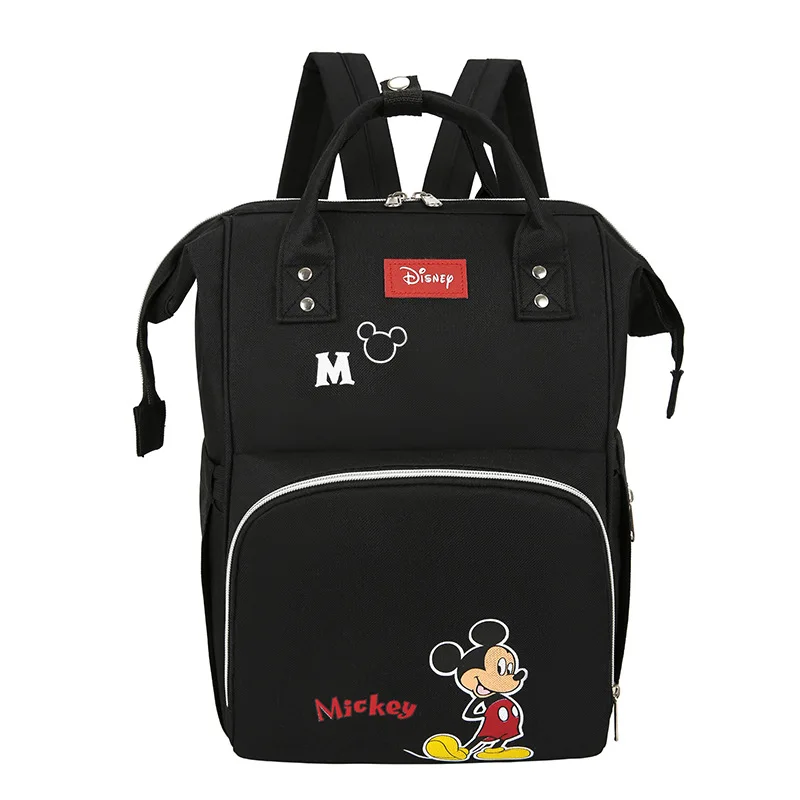 Disney mickey nova moda saco de fraldas do bebê saco de viagem carrinho grande capacidade mãe mochila maternidade saco de maternidade do bebê