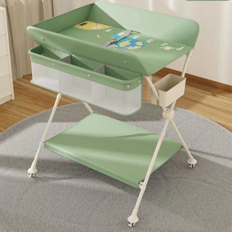 Double-Layer Protection Baby Luier Tafel-Anti-Rollover Massage Care Station, Pasgeboren Kleding Verandering En Touch Table