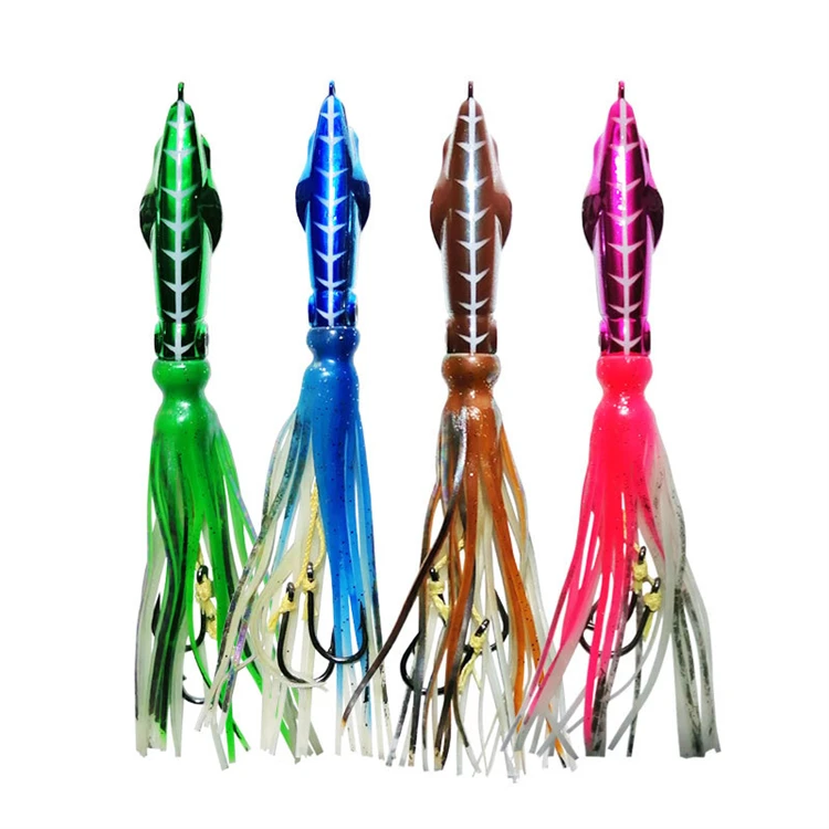 60g, 100g, 150g, 200g Skirted Octopus Lure – Slow-Pitch-Jigging-Trolling-Köder für Salzwasser-Tiefseefischen – Detail 4