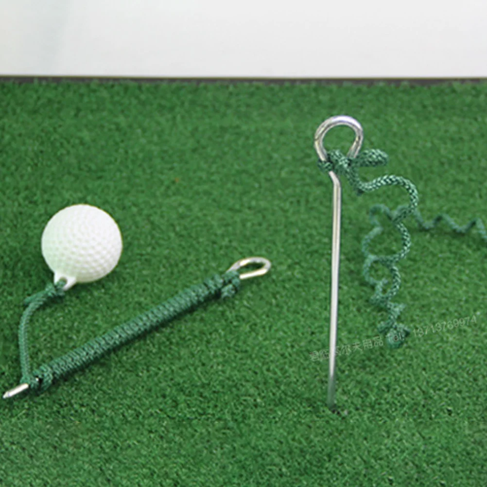 Golf String Ball Unisex Golfs Rope Supplies Accessories Swing Trainer Golfing Arm Training Portable