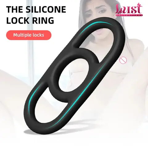 3홀 페니스 링 남성용 섹스토이 지연 사정 음경 확대 실리콘 남성 강화 에로틱 제품