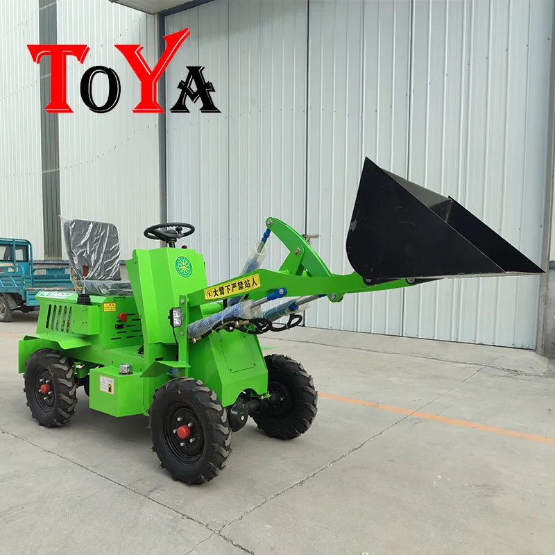 

The new mini D400 diesel loader bulldozer and wood grabber, horizontal bar four-wheel drive, manufacturer in China customized